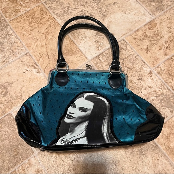 Rock Rebel Lily Munster Handbag (Teal) - Picture 1 of 4